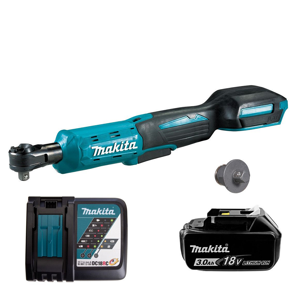 Аккумуляторная угловая трещетка Makita DWR180RF