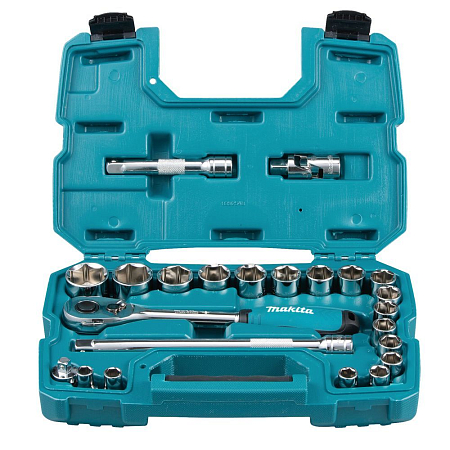 Набор ключей и головок 23 предмета 1/2 Makita B-65589