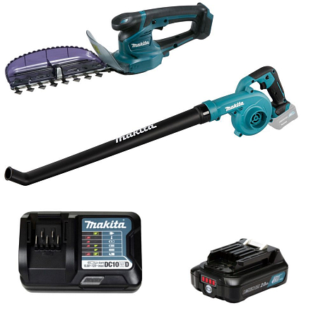 Набор аккумуляторного инструмента Makita UH201DWA + UB101DZ