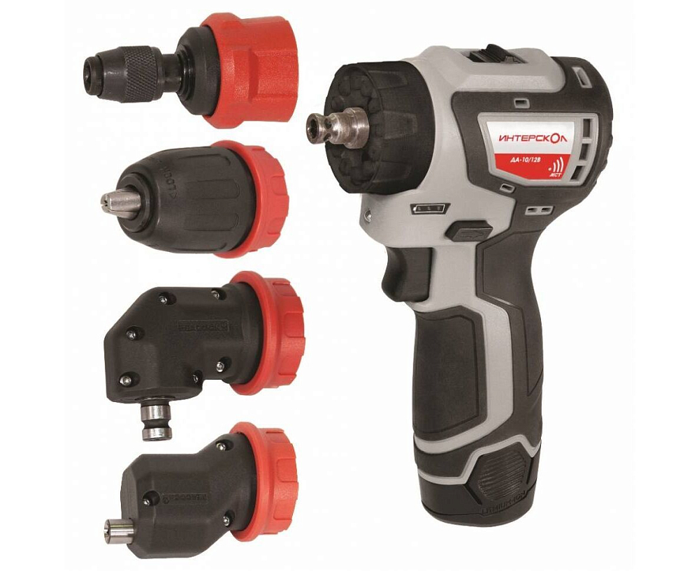 Аккумуляторная дрель-шуруповерт Интерскол ДА-10/12В КомбиМАКС (687.2.2.79)