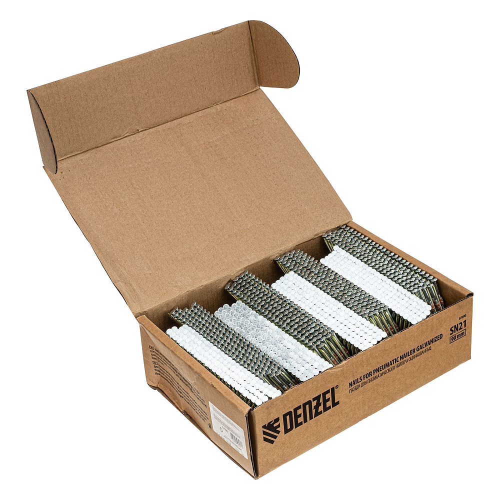 Гвозди для пнев. нейлера Denzel 57690