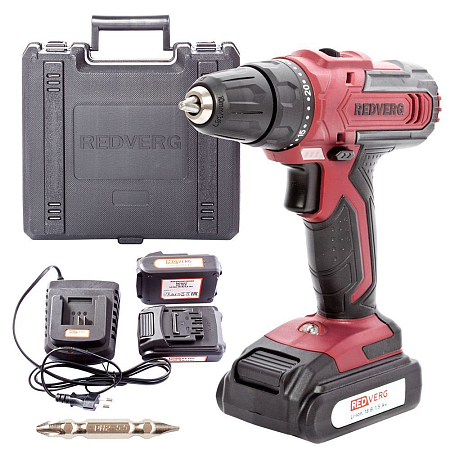 Шуруповерт аккумуляторный RedVerg RD-SD18L/2Y
