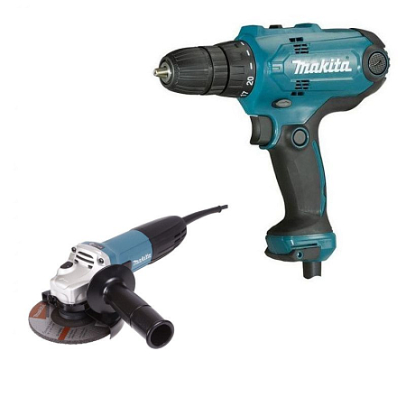 Набор инструмента Makita DK0121 (дрель-шуруповерт, ушм)