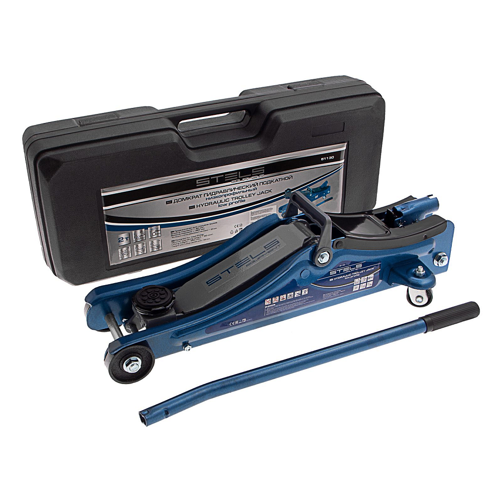 Домкрат гидравлический подкатной Stels 51130