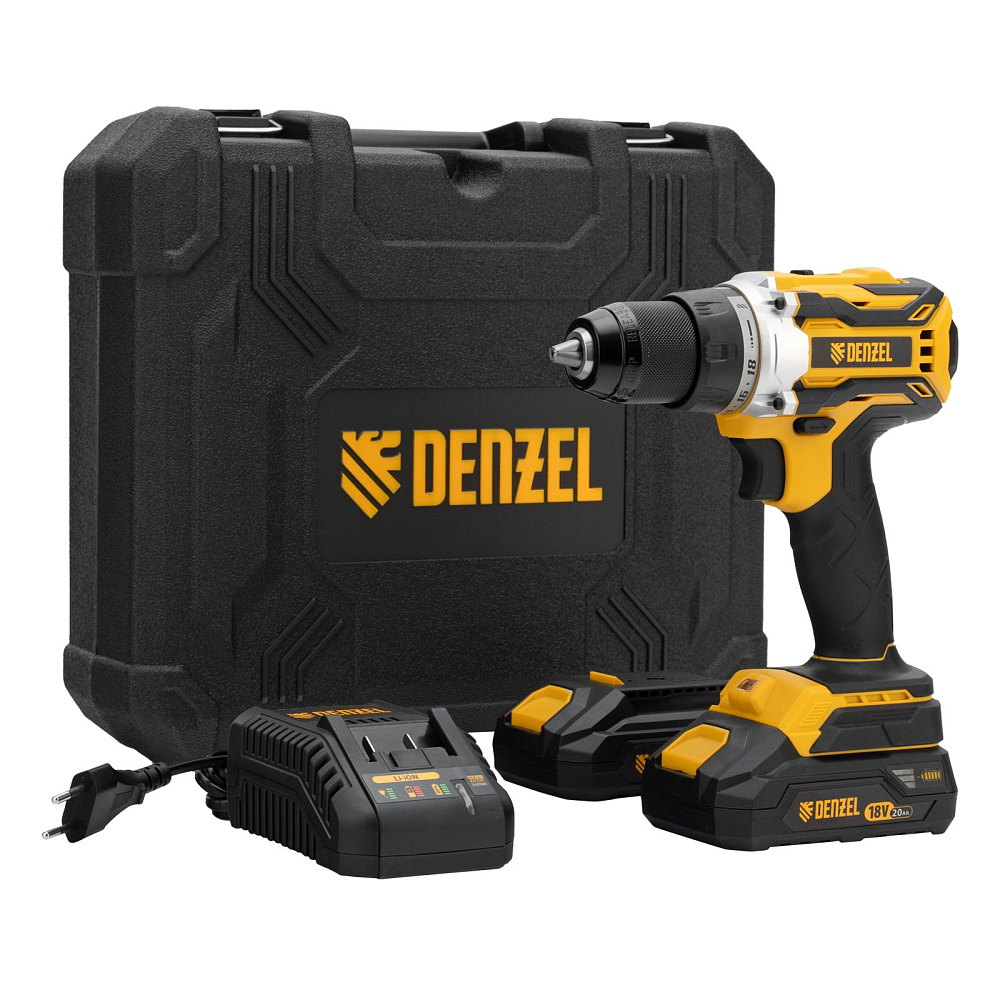 Дрель-шуруповерт аккумуляторная BLDL-18-02 Denzel 26140