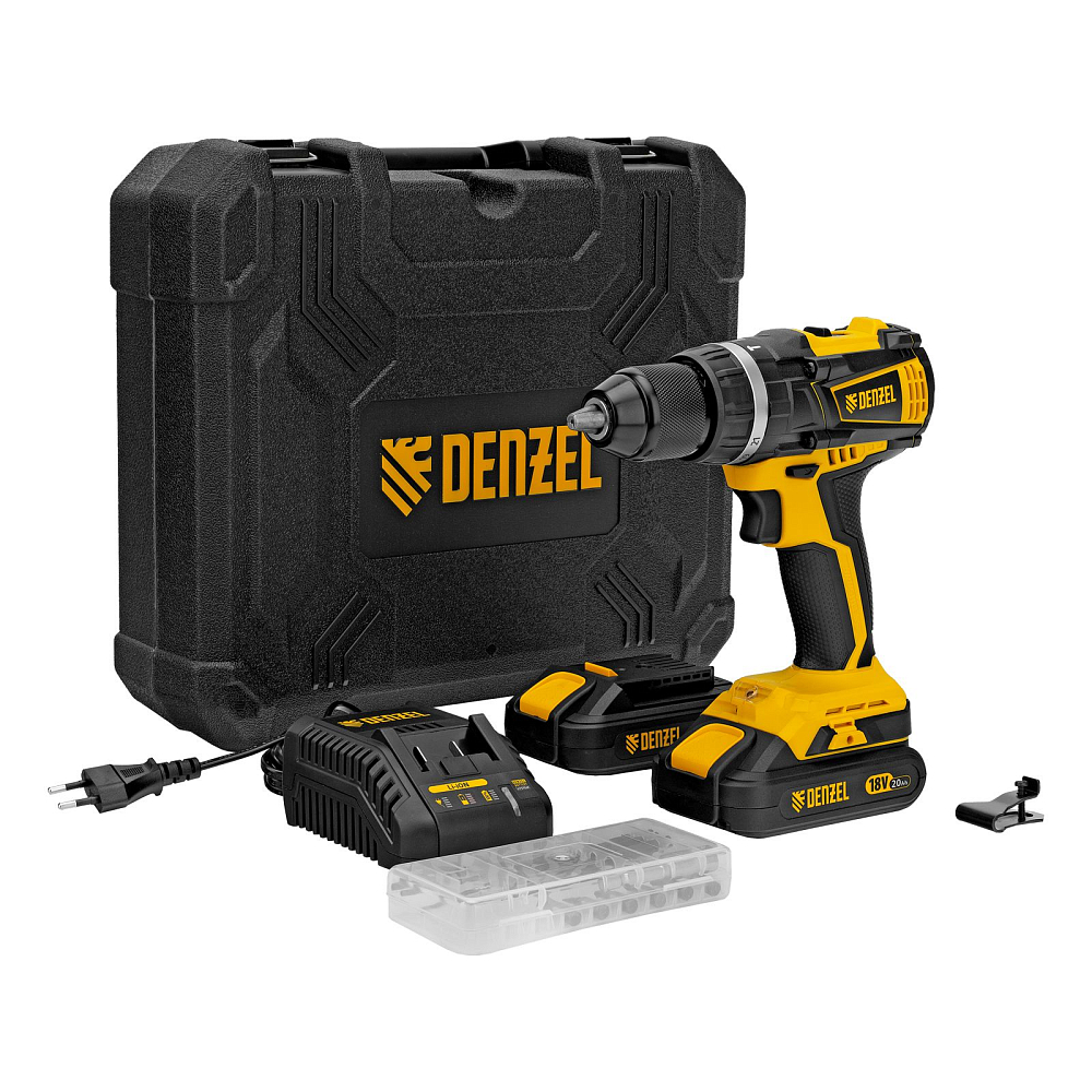 Дрель-шуруповерт аккумуляторная ударная CIDB-IB-18-02 Denzel 26130