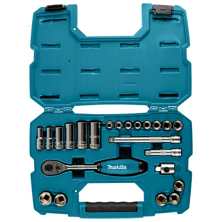 Набор ключей и головок  Makita B-65573