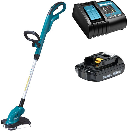 Аккумуляторный триммер Makita DUR181Z + 630570-1 + 632A54-1