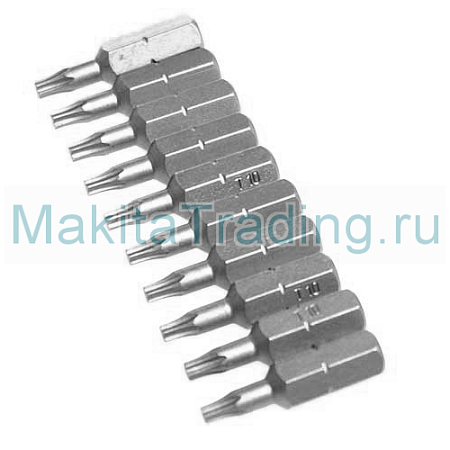 Биты Макита T10 26мм Алмаз 10шт (P-06323)
