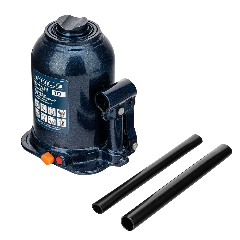 Домкрат гидравлический бутылочный телескопический Stels 51151