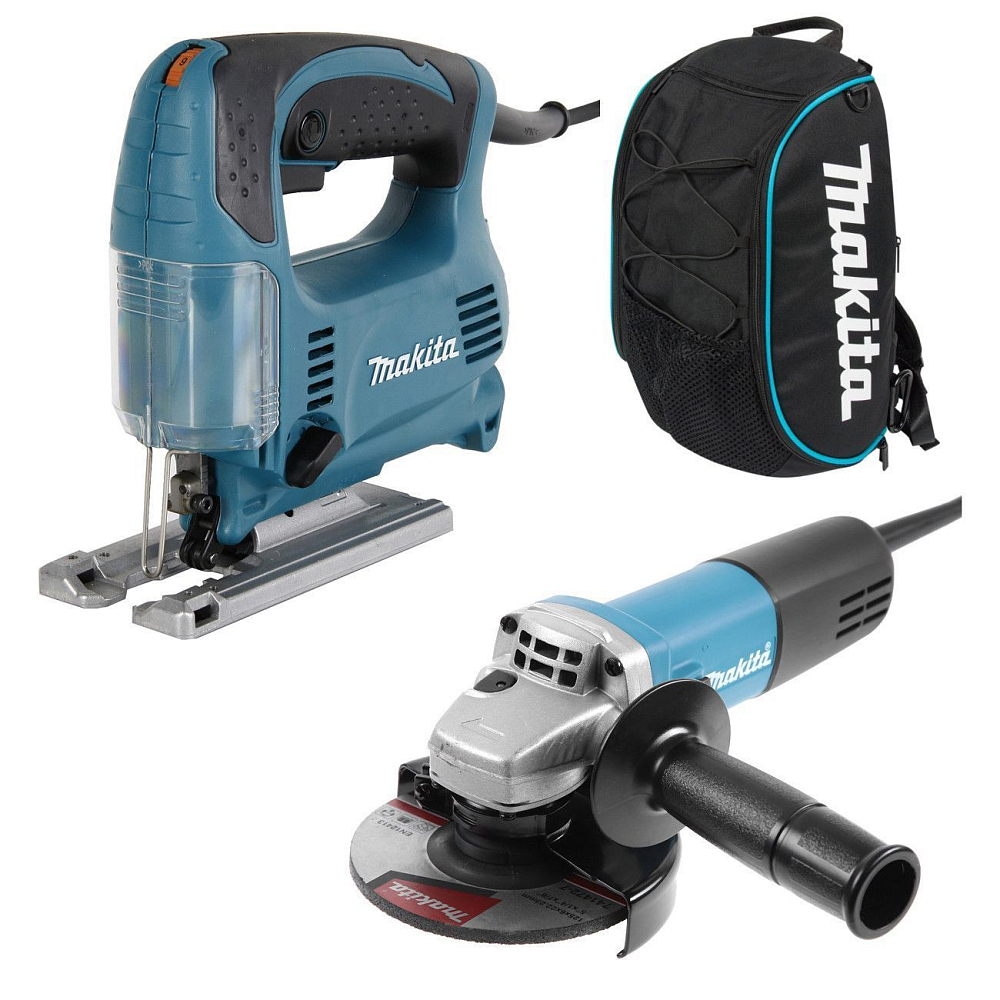 Набор инструмента Makita DK0116 (лобзик, УШМ) + PGH-190100