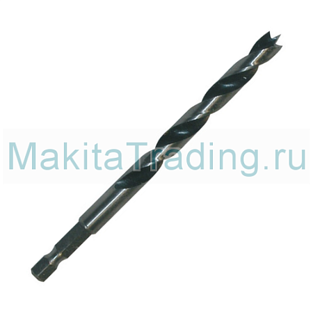 Спиральное сверло по дереву Макита 6х100мм 1/4" (D-15899)