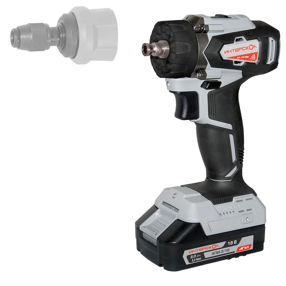 Аккумуляторная дрель-шуруповерт Интерскол ДА-13/18ВК Комби (575.2.2.77)