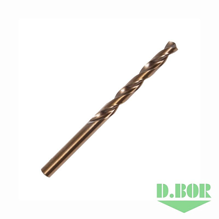 Сверла по металлу, Cobalt, HSS-Co, DIN 338, 4,5*47/80 (10 шт.) D.BOR W-003-4190450X3D
