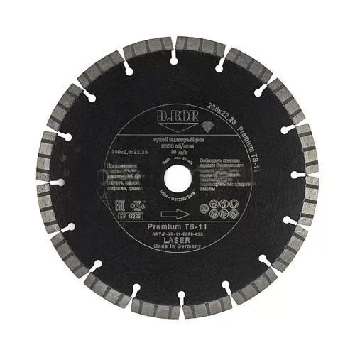 Алмазный диск Premium TS-11, 500 x 3,6 x 25,40 D.BOR D-P-TS-11-0500-025