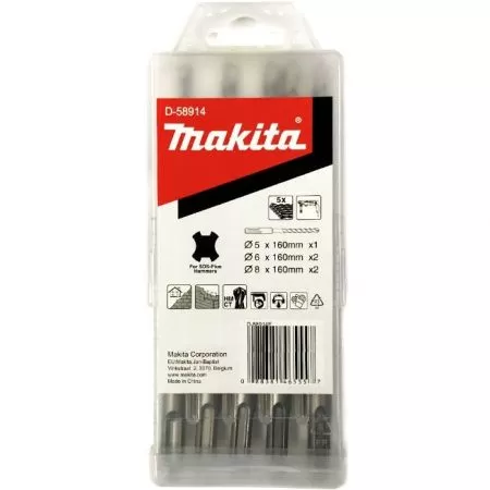 Набор буров SDS-Plus Centering Tip 10х110, 5 шт Makita B-60361